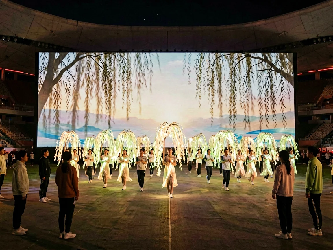 体育赛场准备，国乒
